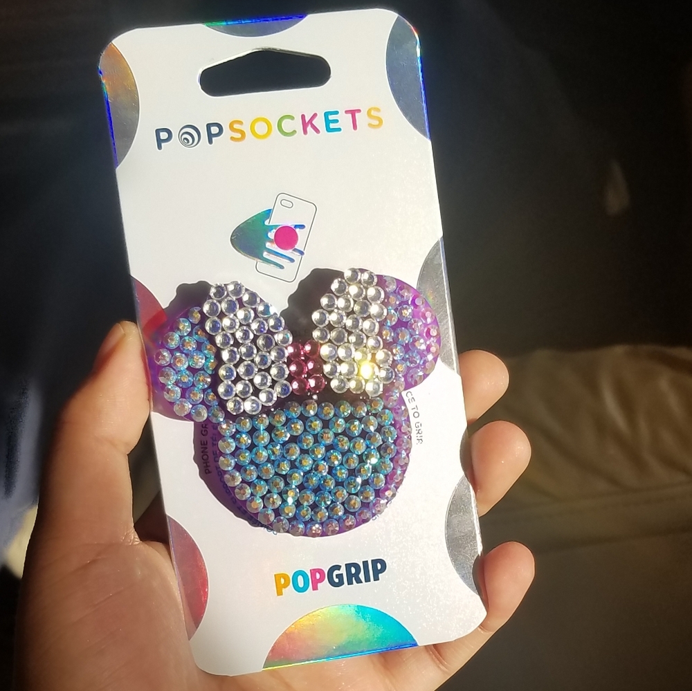 Blinged out minnie mouse popsocket